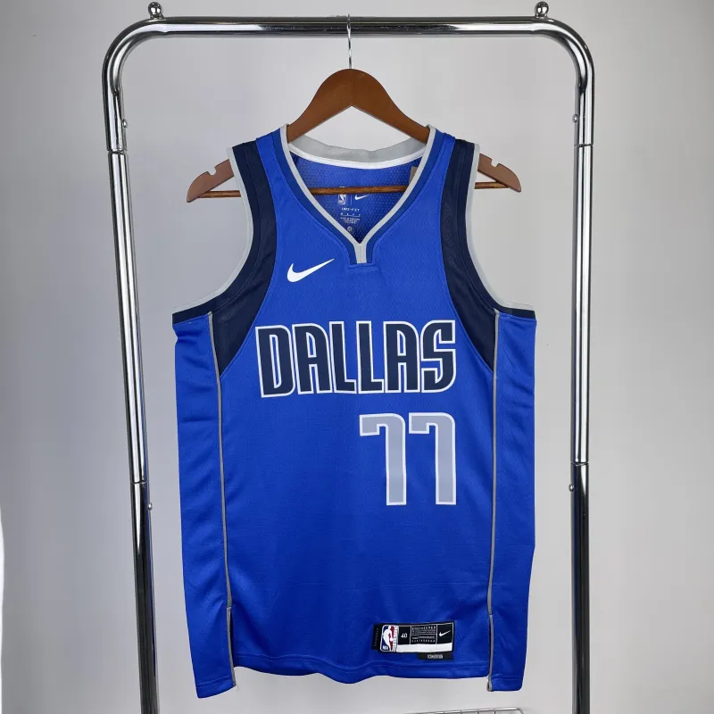 2023/24 Dallas Mavericks Blue Luka Doncic #77 Men’s Jersey