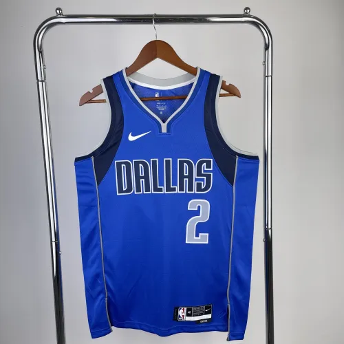 Camisa masculina azul Kyrie Irving #2 do Dallas Mavericks 2023/24