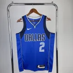 Camisa masculina azul Kyrie Irving #2 do Dallas Mavericks 2023/24 2023/24 Dallas Mavericks Blue Kyrie Irving #2 Men’s Jersey