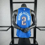 2023-24 Oklahoma City Thunder Blue Shai Gilgeous-Alexander #2 Men’s Jersey