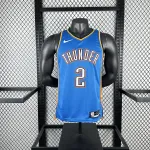 2023-24 Oklahoma City Thunder Blue Shai Gilgeous-Alexander #2 Men’s Jersey