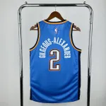 2023-24 Oklahoma City Thunder Blue Shai Gilgeous-Alexander #2 Men’s Jersey