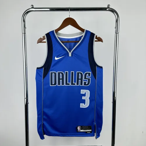 Camisa masculina azul Anthony Davis #3 do Dallas Mavericks para a temporada 2023/24