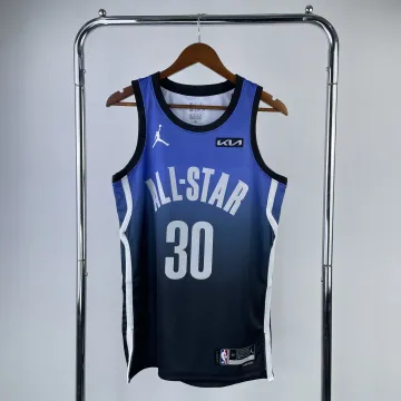 2023/24 Golden State Warriors All-Star Blau Stephen Curry #30 Herren Trikot