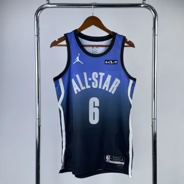 Camiseta 2023/24 Los Angeles Lakers All-Star LeBron James #6 Azul Hombre