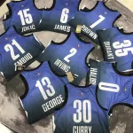 2023/24 Los Angeles Lakers All-Star LeBron James #6 Blau Herren Trikot