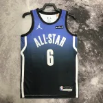 2023/24 Los Angeles Lakers All-Star LeBron James #6 Blau Herren Trikot