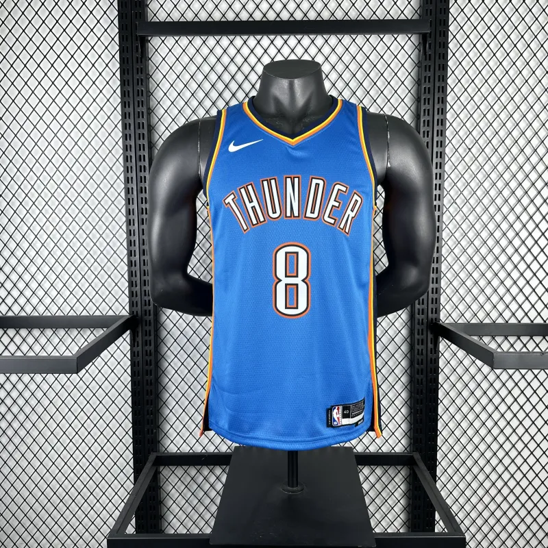 2023-24 Oklahoma City Thunder Blue Jalen Williams #8 Men’s Jersey