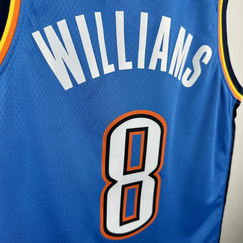 2023-24 Oklahoma City Thunder Blue Jalen Williams #8 Men’s Jersey