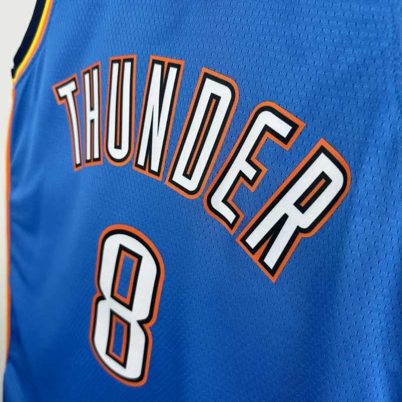 2023-24 Oklahoma City Thunder Blue Jalen Williams #8 Men’s Jersey