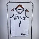 2023/24 Brooklyn Nets Kevin Durant #7 Camisola para homem Camisola masculina dos Brooklyn Nets 2023/24 com o número #7 de Kevin Durant