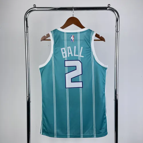 Maillot homme Charlotte Hornets 2023-24, bleu (extérieur), LaMelo Ball, #2