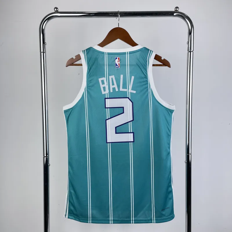 2023-24 Charlotte Hornets Away Blue LaMelo Ball #2 Men’s Jersey