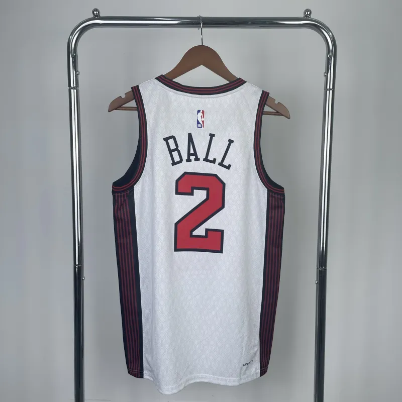 2023/24 Chicago Bulls City Edition Lonzo Ball #2 Men’s Jersey