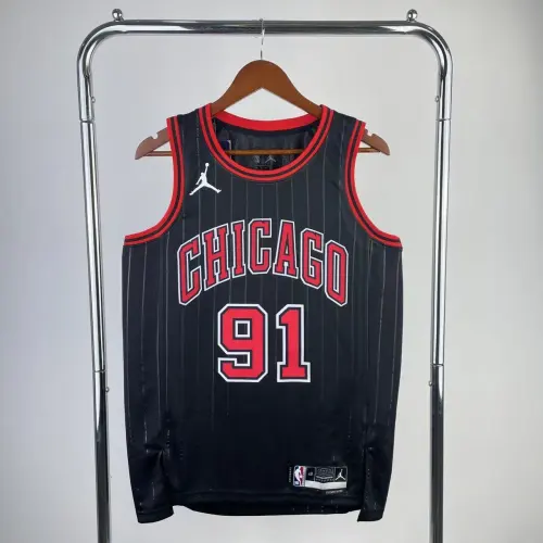 2023/24 Chicago Bulls Jordan Edition Dennis Rodman #91 Men's Jersey