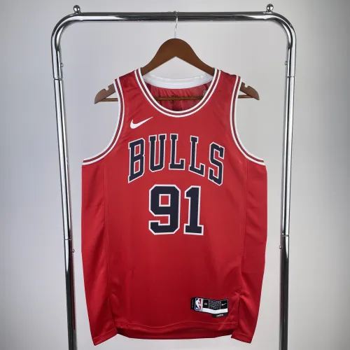 2023/24 Chicago Bulls Dennis Rodman #91 Men's Jersey
