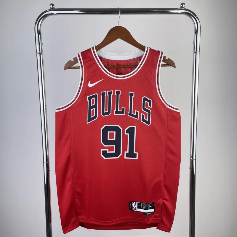 2023/24 Chicago Bulls Dennis Rodman #91 Men’s Jersey