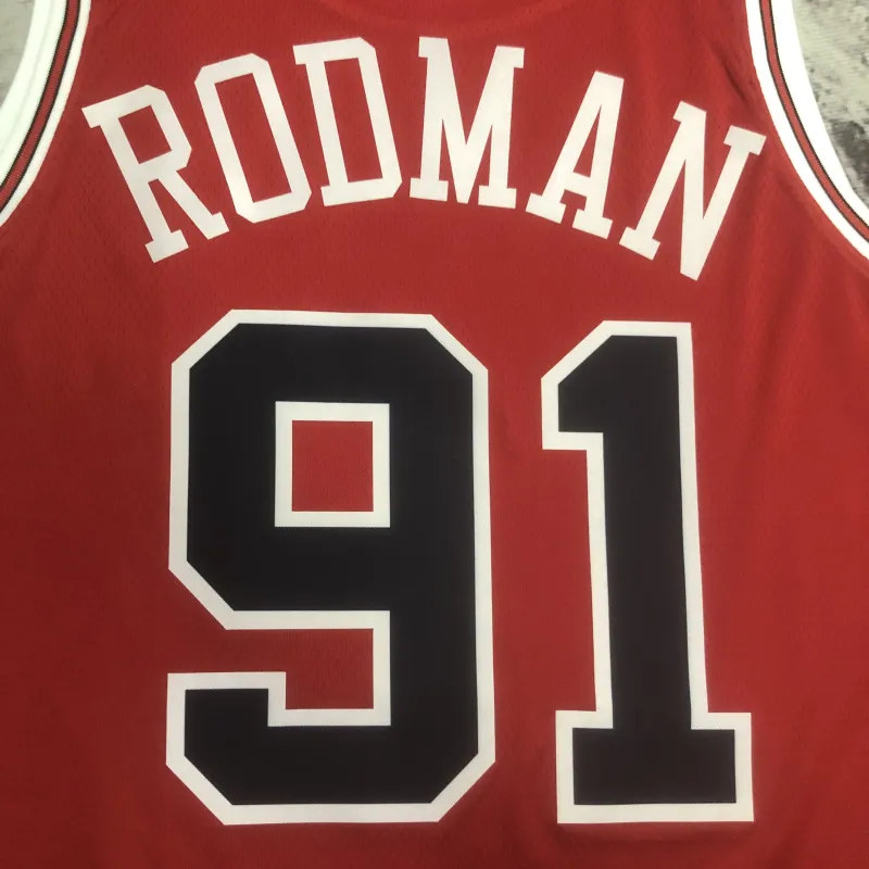 2023/24 Chicago Bulls Dennis Rodman #91 Men’s Jersey