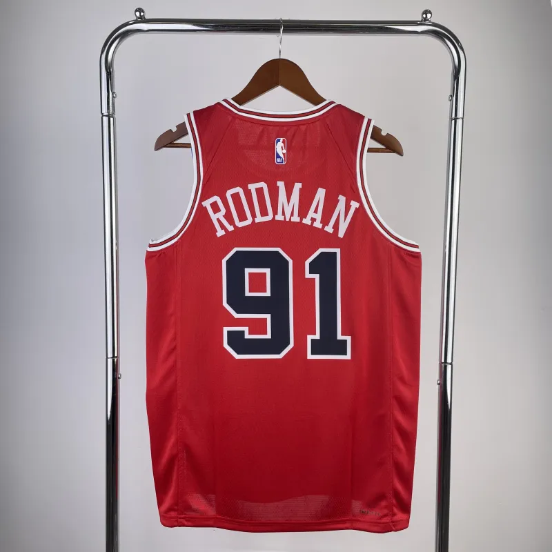 2023/24 Chicago Bulls Dennis Rodman #91 Men’s Jersey