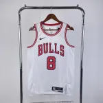 Camisa masculina Zach LaVine do Chicago Bulls 2023/24 #8 Chicago Bulls 2023/24 Zach LaVine #8 Camisola para homem