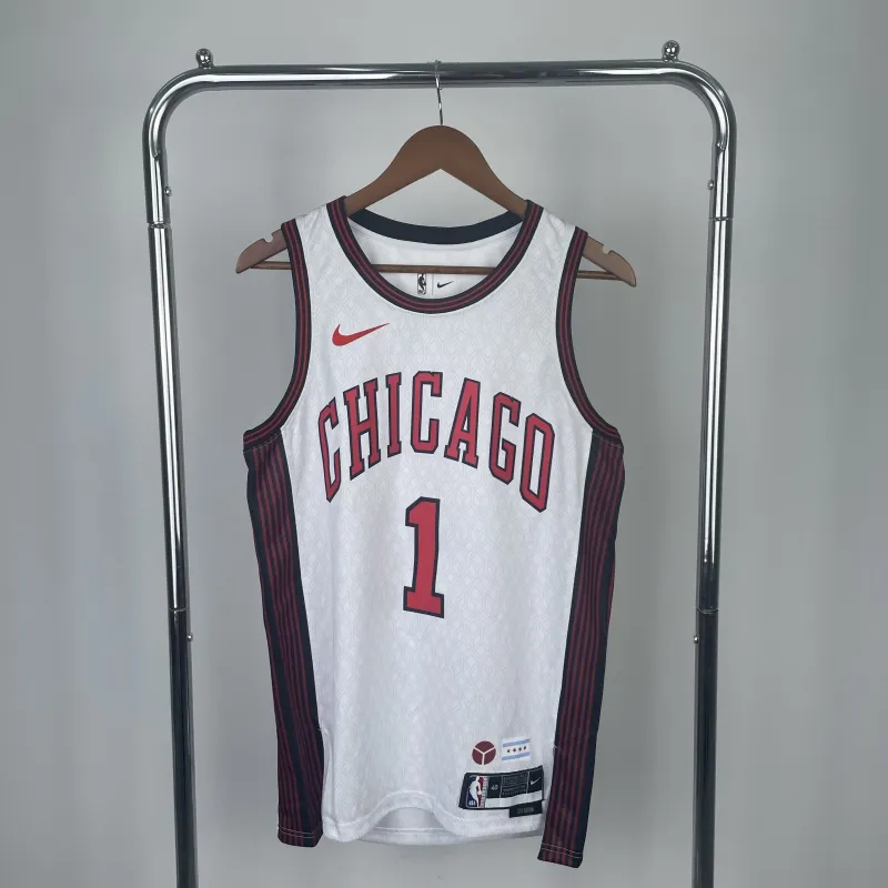 2023/24 Chicago Bulls City Edition Derrick Rose #1 Herren Trikot
