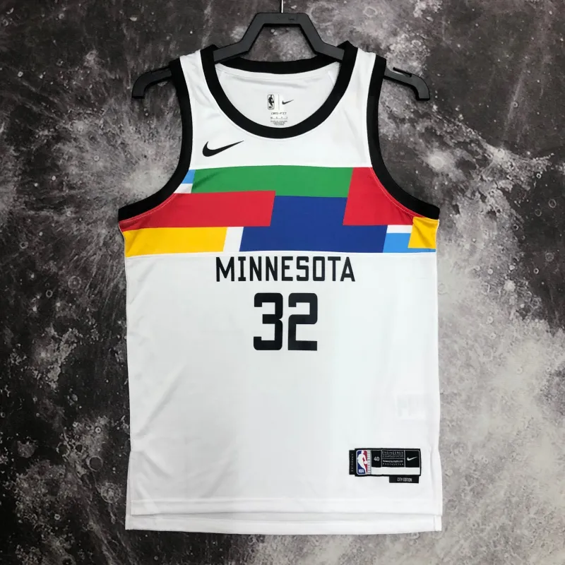 2023/24 Minnesota Timberwolves City Edition Karl-Anthony Towns #32 Heren Jersey