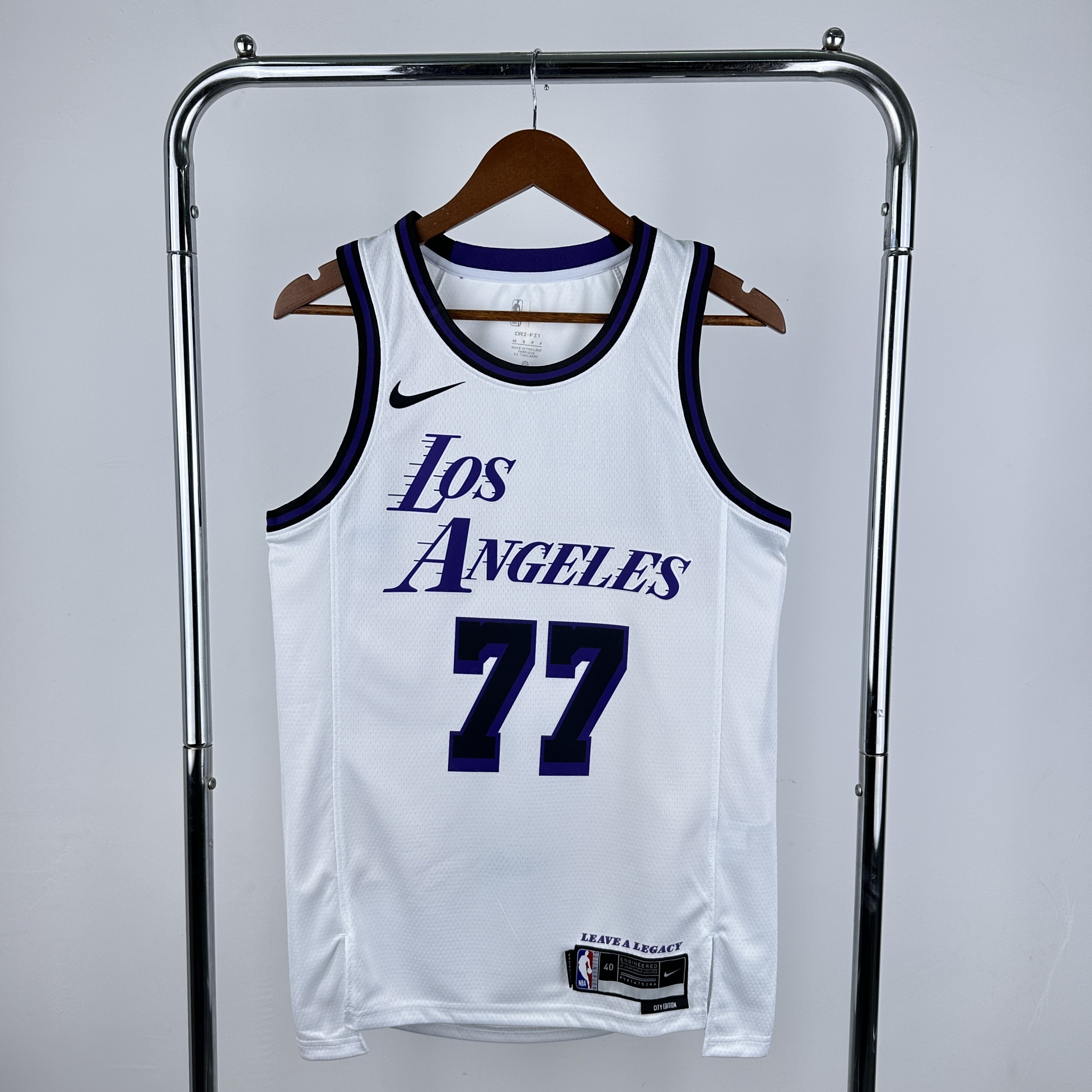 2023/24 Los Angeles Lakers City Edition Luka Doncic #77 Men#039;s Jersey