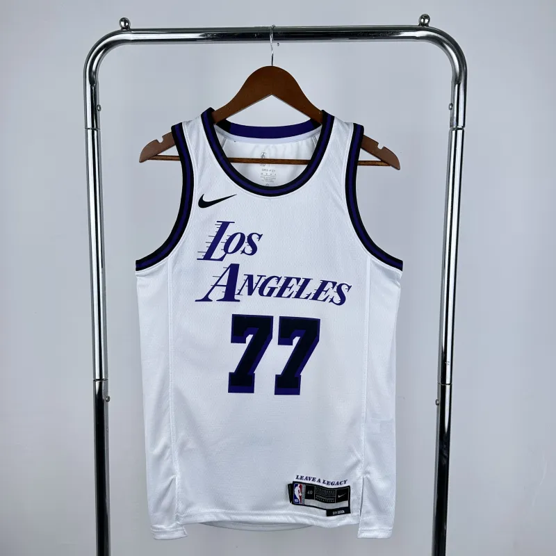 2023/24 Los Angeles Lakers City Edition Luka Doncic #77 Men’s Jersey