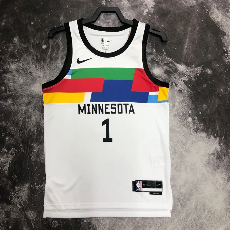 2023/24 Minnesota Timberwolves City Edition Anthony Edwards #1 Men’s Jersey