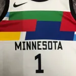 2023/24 Minnesota Timberwolves City Edition Anthony Edwards #1 Men’s Jersey