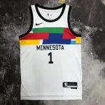2023/24 Minnesota Timberwolves City Edition Anthony Edwards #1 Men’s Jersey