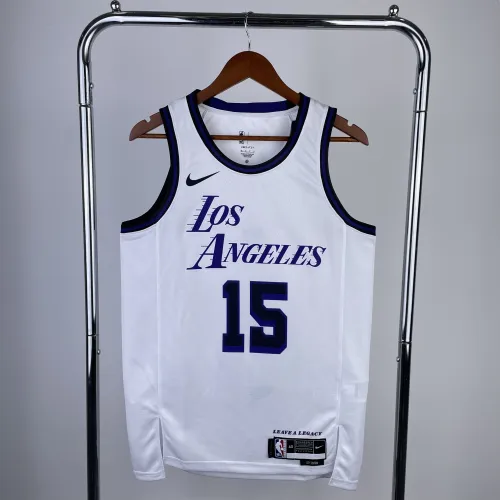 2023/24 Los Angeles Lakers City Edition Austin Reaves #15 Maillot Hommes