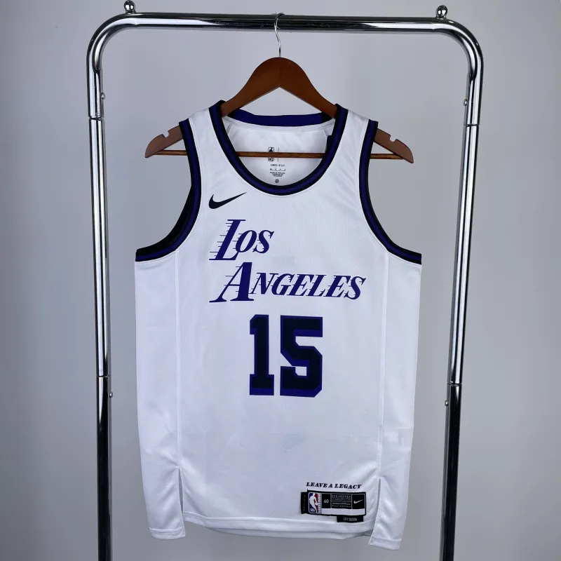 2023/24 Los Angeles Lakers City Edition Austin Reaves #15 Camisola para homem