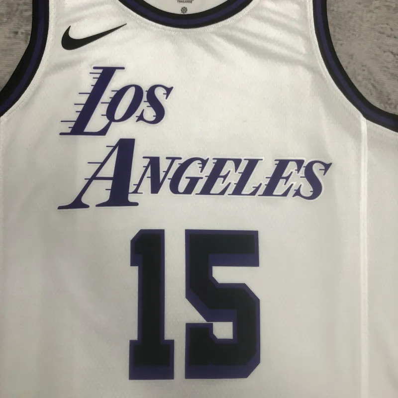 2023/24 Los Angeles Lakers City Edition Austin Reaves #15 Camisola para homem