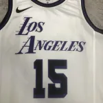 2023/24 Los Angeles Lakers City Edition Austin Reaves #15 Camisola para homem