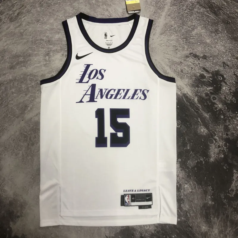 2023/24 Los Angeles Lakers City Edition Austin Reaves #15 Camisola para homem