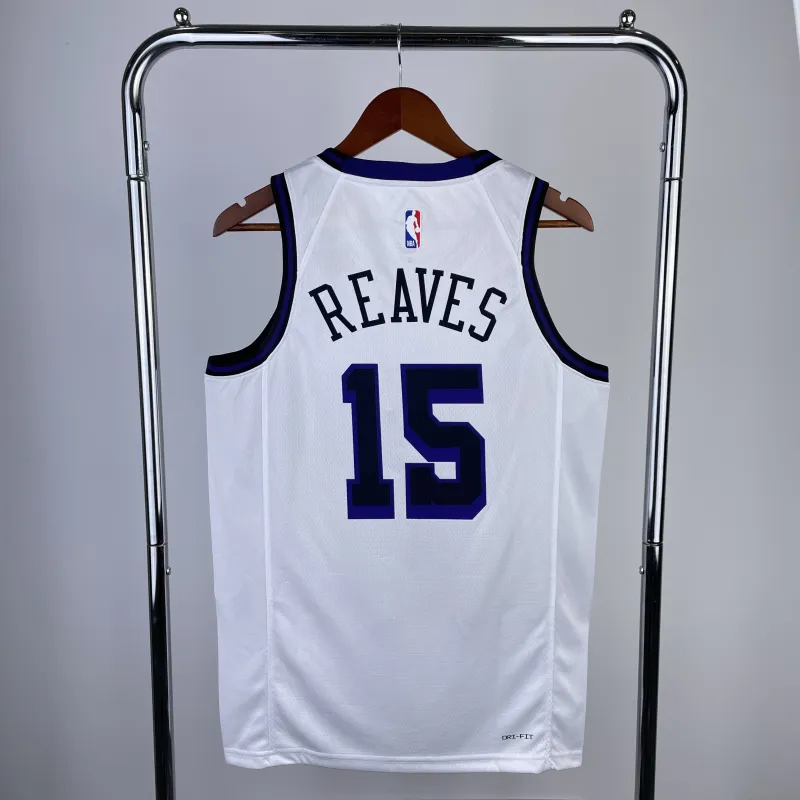 2023/24 Los Angeles Lakers City Edition Austin Reaves #15 Camisola para homem