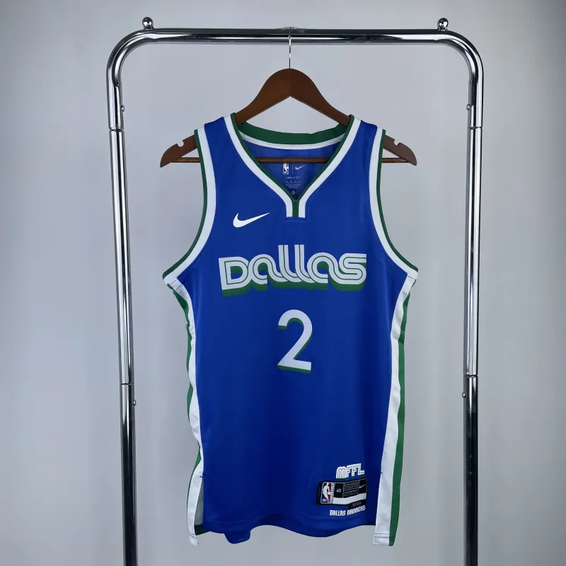 2023/24 Dallas Mavericks City Edition Kyrie Irving #2 Camisola para homem