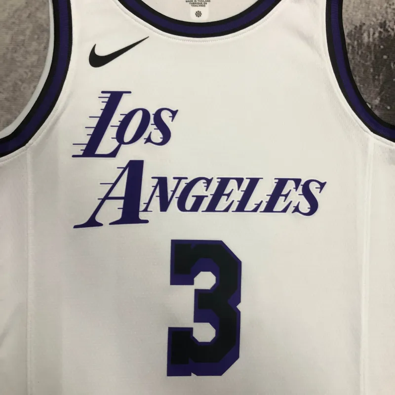 2023/24 Los Angeles Lakers City Edition Anthony Davis #3 Men’s Jersey