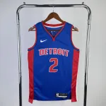 2023-24 Detroit Pistons Away Blue Cade Cunningham #2 Men’s Jersey