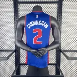 2023-24 Detroit Pistons Away Blue Cade Cunningham #2 Men’s Jersey