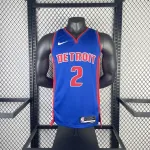 2023-24 Detroit Pistons Away Blue Cade Cunningham #2 Men’s Jersey
