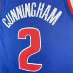 2023-24 Detroit Pistons Away Blue Cade Cunningham #2 Men’s Jersey