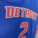 2023-24 Detroit Pistons Away Blue Cade Cunningham #2 Men’s Jersey