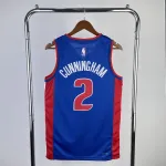 2023-24 Detroit Pistons Away Blue Cade Cunningham #2 Men’s Jersey