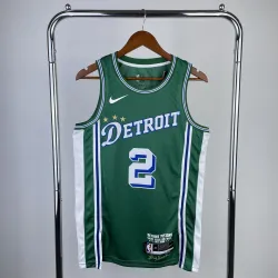 2023-24 Detroit Pistons City Edition Cade Cunningham #2 Men's Jersey - product photo 2023-24 Detroit Pistons City Edition Cade Cunningham #2 Men's Jersey product image