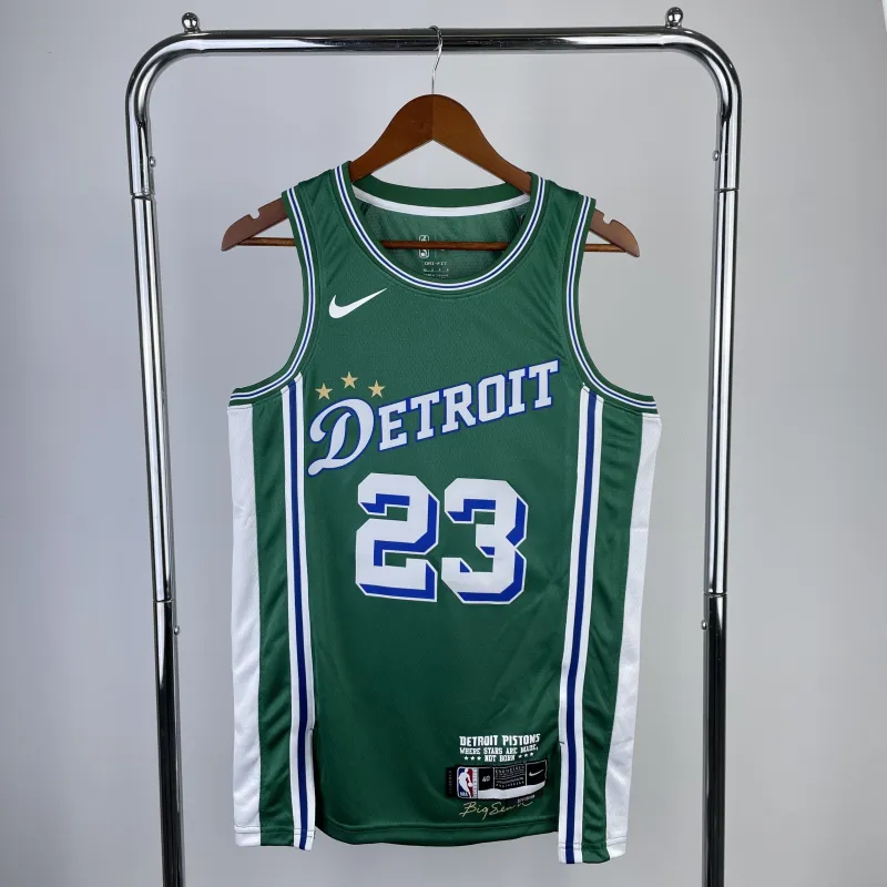 2023-24 Detroit Pistons City Edition Avery Bradley #23 Men’s Jersey