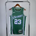 Camiseta 2023-24 Detroit Pistons City Edition Avery Bradley #23, Hombre 2023-24 Detroit Pistons City Edition Avery Bradley #23 Men’s Jersey