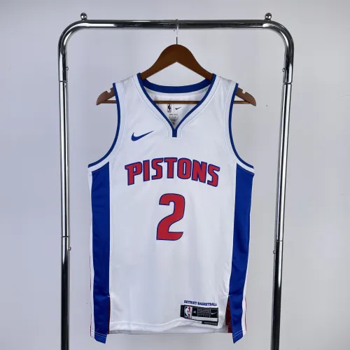 Maillot homme blanc Cade Cunningham #2 des Detroit Pistons 2023-24