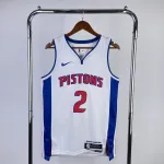 2023-24 Detroit Pistons White Cade Cunningham #2 Camisola para homem 2023-24 Detroit Pistons White Cade Cunningham #2 Jersey para homem